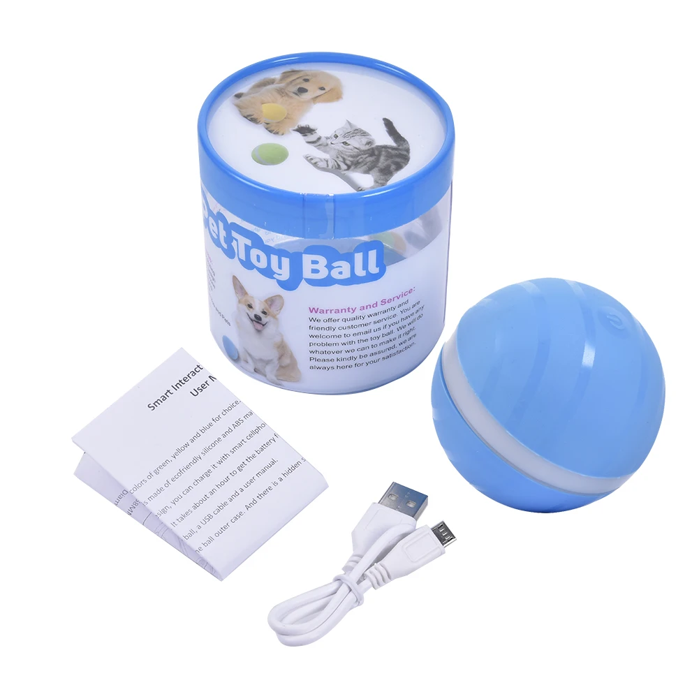 Электрический прокатный мячик-игрушка для домашних животных, собака, прокатный мяч, USB перезаряжаемая светодиодная вспышка, прыгающий шар, светящиеся умные игрушки для собак