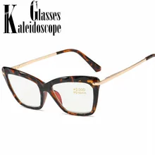 Винтажный синий светильник, женские очки для чтения, прозрачные линзы, оптические очки для дальнозоркости, диоптрия пресбиопии+ 1,0+ 1,5+ 2,5+ 3,5