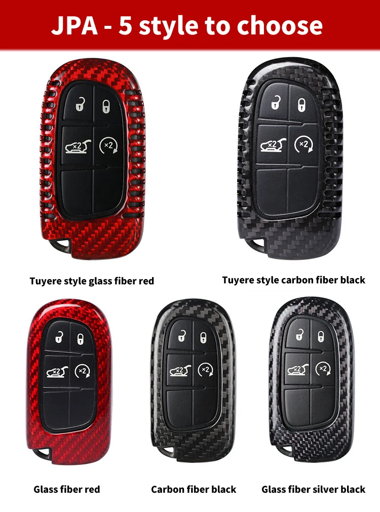 Умный чехол для ключей из углеродного волокна для Dodge Journey charger для Jeep Renegade Grand Cherokee для Chrysler 200