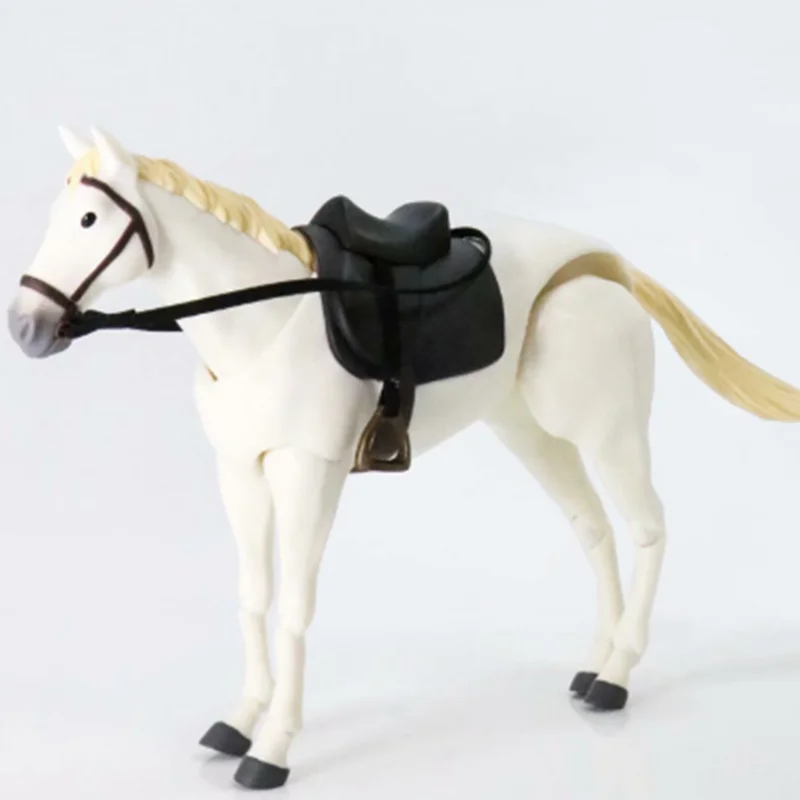 Около 16 см Аниме Figma лошадь доступны в двух цветах Белая лошадь и коричневая/коричневая лошадь подвижная лошадь ручная модель украшения