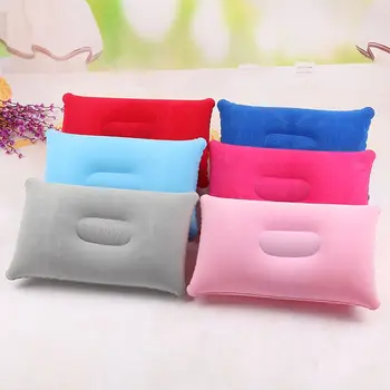 

Convenient Ultralight Inflatable PVC Nylon Air Pillow Sleep Cushion Travel Bedroom Hiking Beach Car Plane Head Rest Support