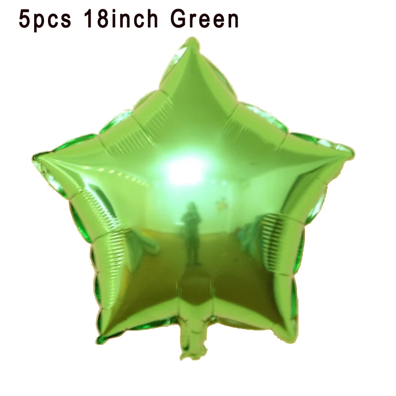18inch 5pcs Green 16 дюймов Счастливого Рождества воздушный шар из фольги буквы рождественские украшения для дома Рождественская елка Снеговик Санта Клаус воздушный шар поставки - Цвет: 18inch 5pcs Green