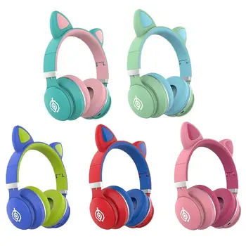 

2020 new Bluetooth 5.0 Wireless Headphone Foldable Color Matching LED Indicator Headset for ios Android