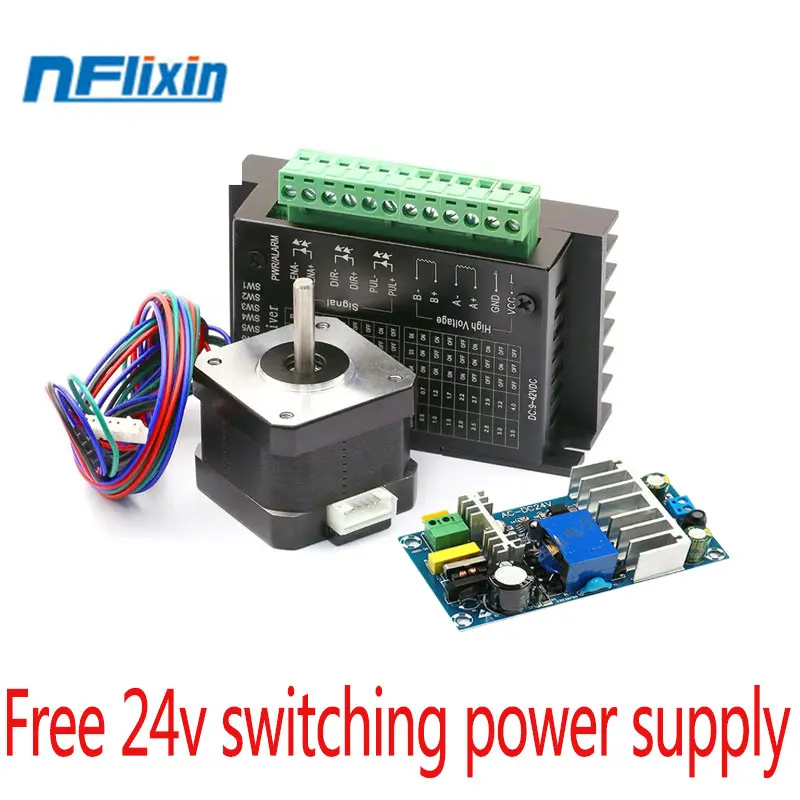

Nema Stepper Motor 42 motor 1.5A with stepper motor driver23 for CNC and 3D printer