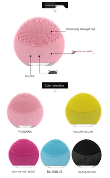 

Electric silicone cleansing instrument pore cleaner to wash a face to brush beauty instrument that wash a face massage