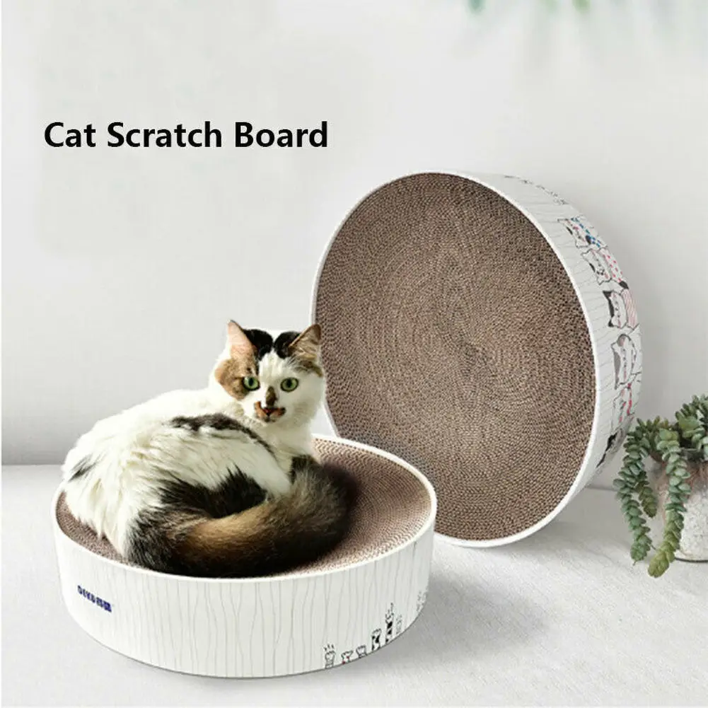 

Cat Scratching Lounge Corrugated Paper Board Toy Pet Cats Nail Scratcher Bed Pad for Kittens Medium Cats Scratch Cardboard Mat