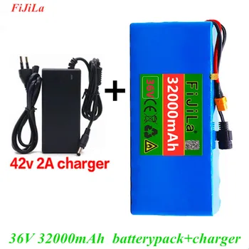 

36V10S4P 32Ah Battery 500W High Power Battery 42V 32000mAh Ebike Electric Bicycle BMS 42V Battery with xt60 Plug + Charger
