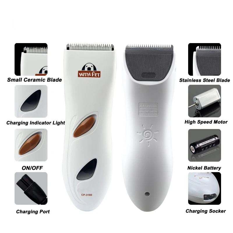 Профессиональная USB зарядка CP3180 триммер для домашних животных собака электробритва стрижка машинка перезаряжаемая машинка для стрижки волос Тедди
