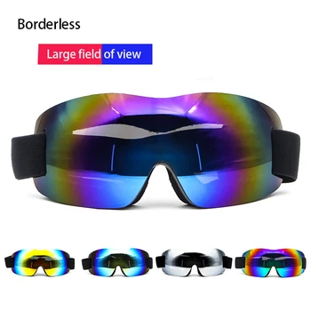 

Skiing Eyewear Single Layer Ski Glasses Big Ski Mask Glasses Snowboard Goggles Eyewear Men Motocros Ski Goggles Ski Sunglasses