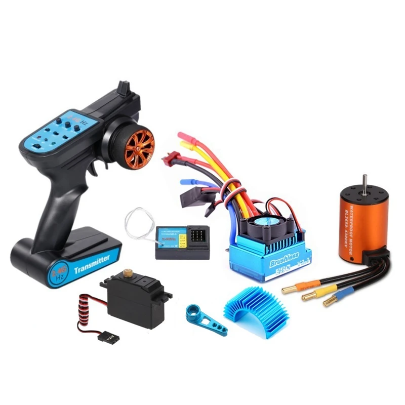 Brushless Upgrades Kit Motor ESC Receiver Remote Controller Servo Set for WLtoys 12428 12423 FY-03 RC Car Spare Parts | Игрушки и хобби