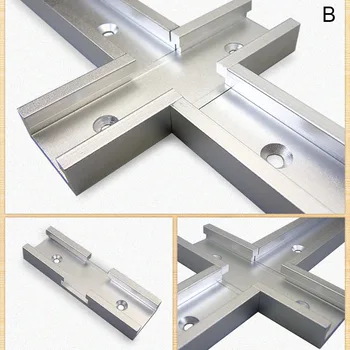 

200mm Cross T-track Connector Set 30 Type T-slot Miter Track Jig Fixture Slot Connector AC889