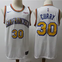 Мужская футболка golden state Stephen Curry new white warriors