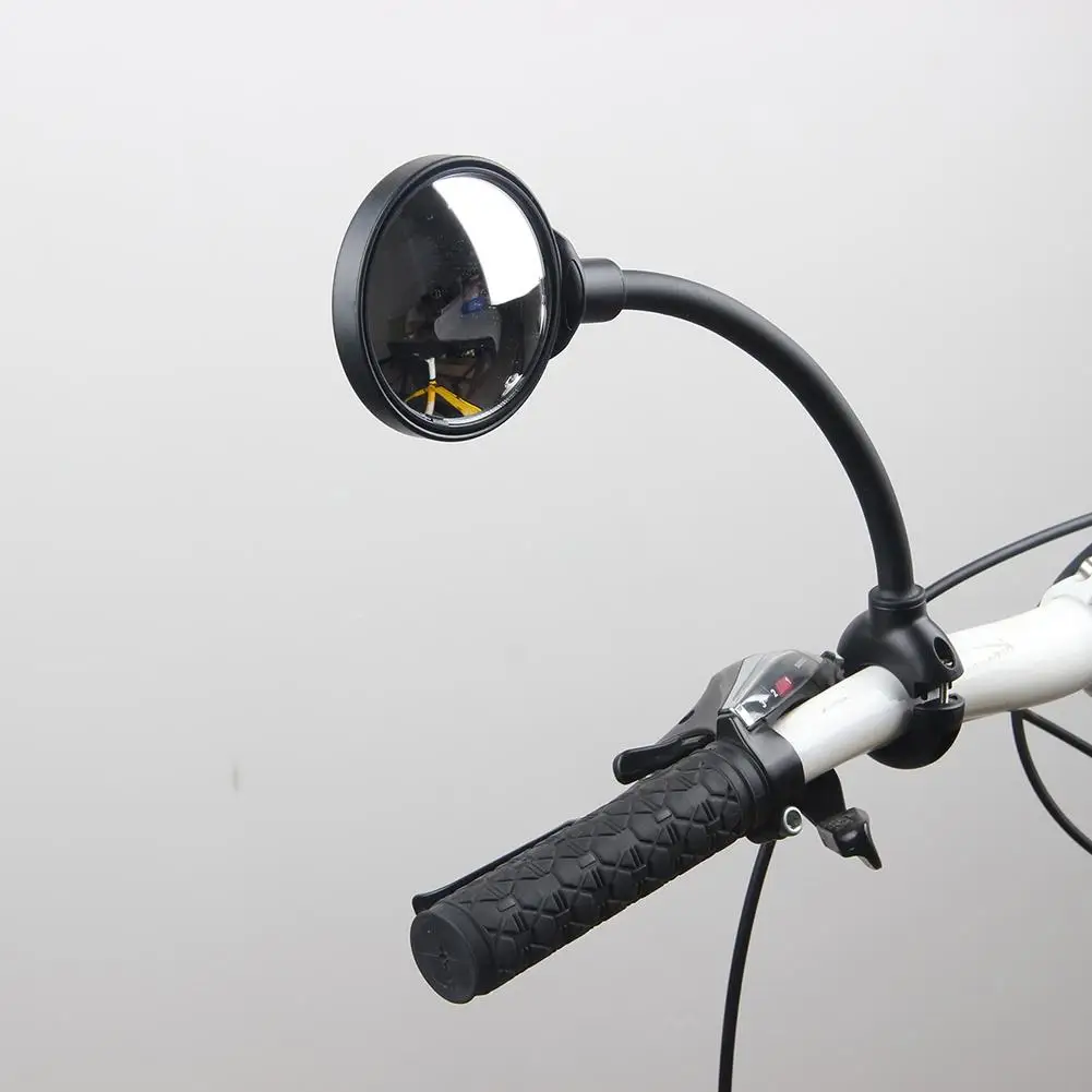 

Bicycle Rear View Mirror Excellent Durable Plexiglass ABS Process Flexible Safety Round MTB Handlebar Left/Right Mirror