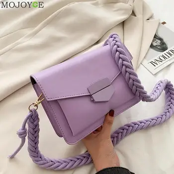 

Women Candy Color Crossbody Bags Small Square Shoulder Handbags Female Purse Classic Elegant Crossbody Shoulder Bag