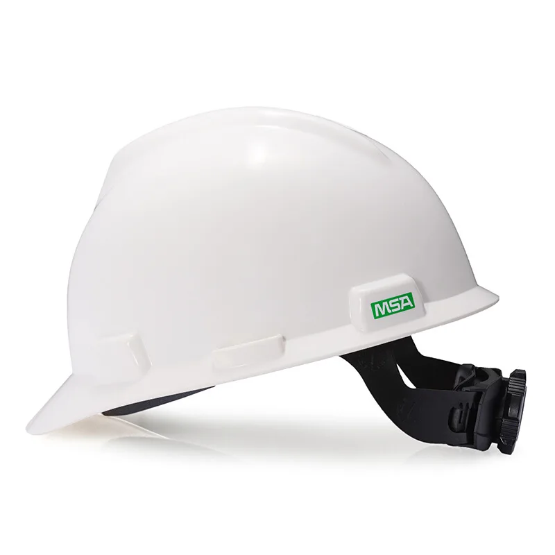 

MSA V-A Type ABS Safety Helmet Anti-Fall of Helmet Smashing Work Hat Architecture Work Site Engineering Use Hat