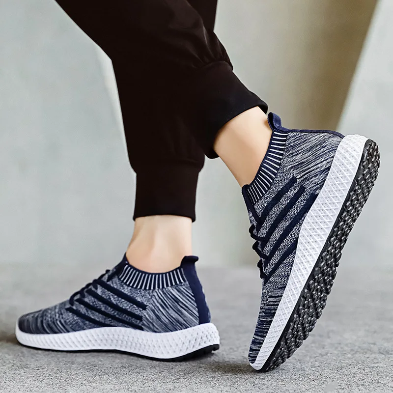 

2019 New pin fei Woven Fabric Comfortable Breathable Coconut Shoes Trend Casual Sporty Anti-slip MEN'S SHOES