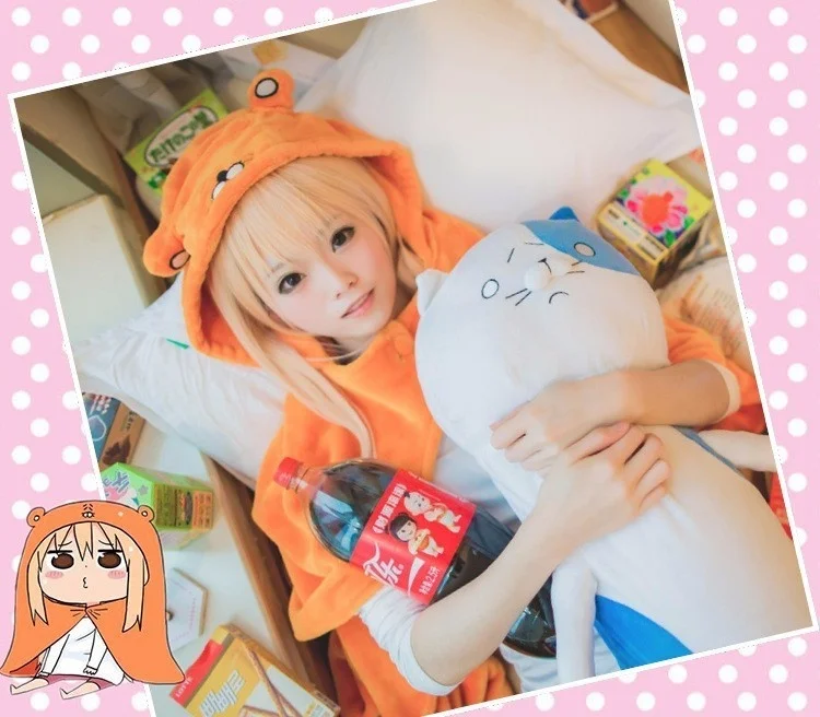 Himouto Umaru-chan Umaru Doma Home Outfit Cosplay Costume (Hoodie & Blanket Set) (Unofficial)