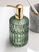

Nordic Style Glass Bottle Soap Dispenser, Bottled, Bathroom Accessories Simple Green / Black / Grey
