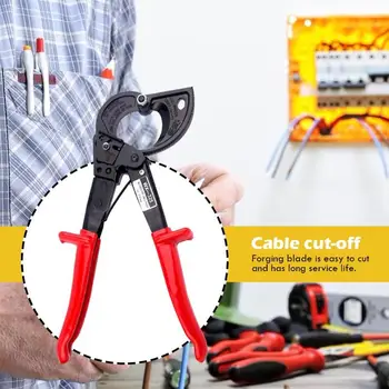 

Ratchet Electrician Crimping Pliers Scissors Cable Cutter Tool Wire Stripper Optimized Shape Precision Blade Neat Smooth