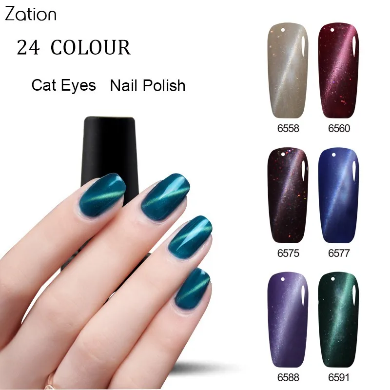 

Zation 8ml 3D Magnetic Cat Eyes Gel Nail Polish Long-Lasting Lucky Uv Gel Lacquer Esmalte UV Gel Nail Polish Soak Off Nails Art