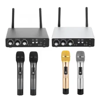 

UHF Professional 1 to 2 Handheld Wireless Microphone System Cordless Microphone Set
