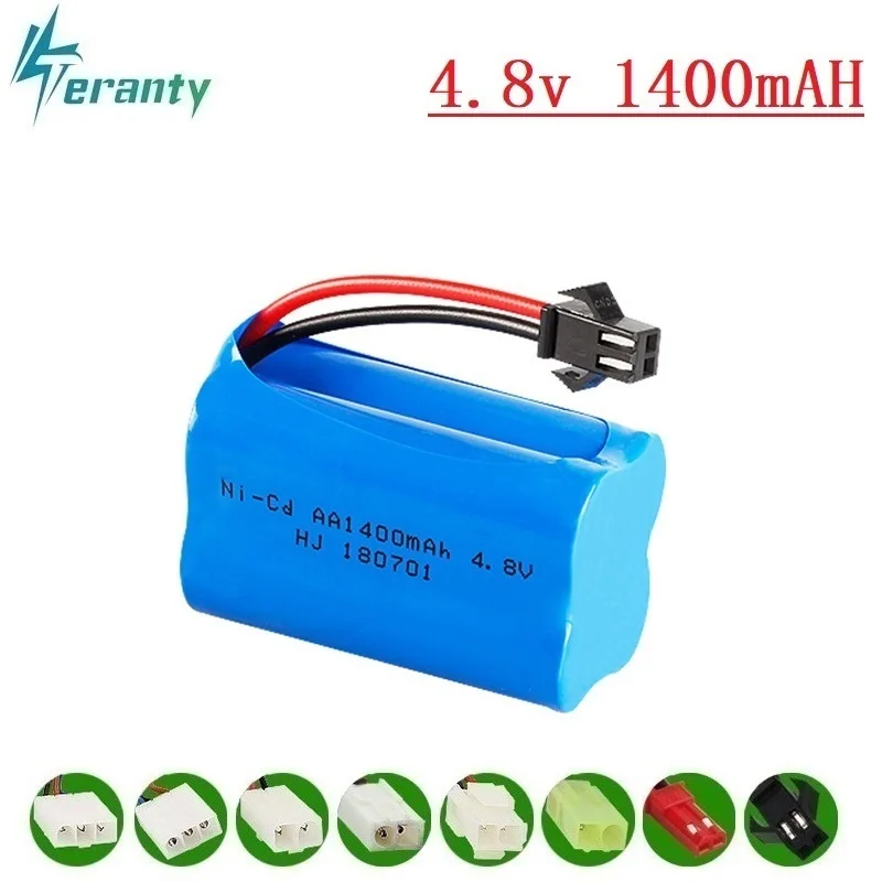 1400mah 4,8 v перезаряжаемая батарея для радиоуправляемых игрушек машинки танки роботы пистолеты радиоуправляемые лодки NICD батарея AA 4,8 v 1400mah батареи упаковка 20 шт