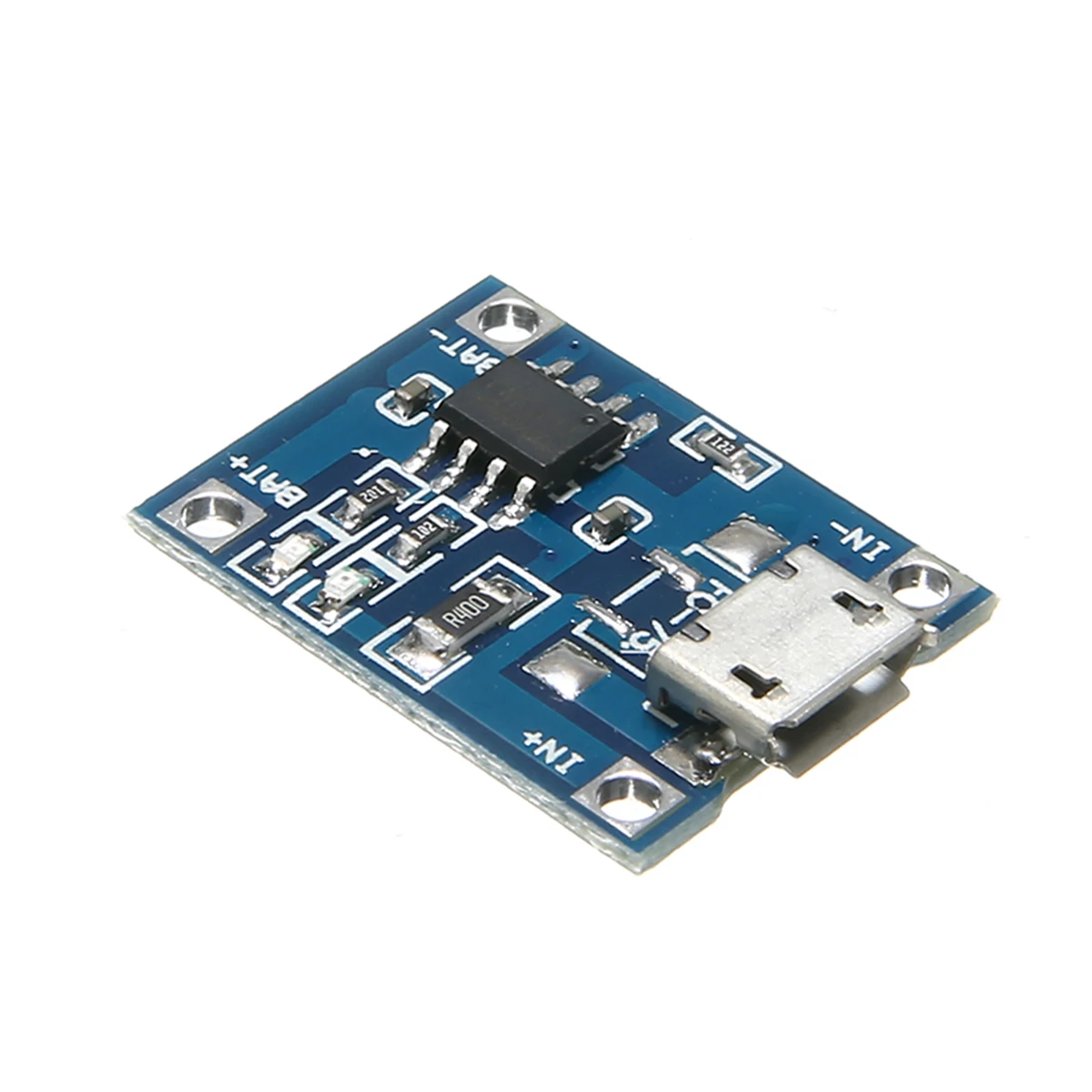 

5pcs 5V Micro USB Interface Battery Charging Board TP4056 Linear Charger Module 1A Adjustable for Lithium Battery 25x19x10mm