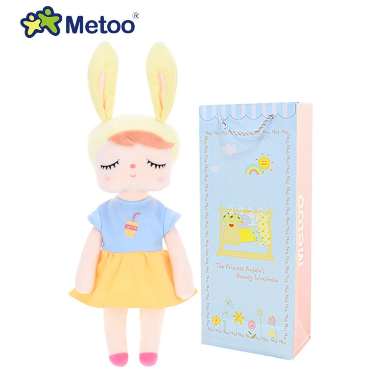 1624-16 Кукла Metoo, плюшевые игрушки для девочек, милая мультяшная Русалочка, мягкие животные для детей, оригинальная коробка - Цвет: 1624-16