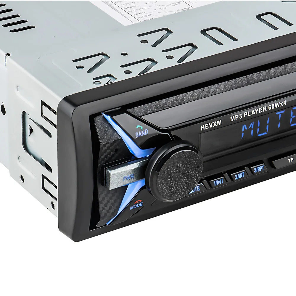 Car Radio 1din Autoradio Aux Input Receiver Bluetooth Stereo Radio MP3 Multimedia Player Support FM/MP3/WMA/USB/SD Card