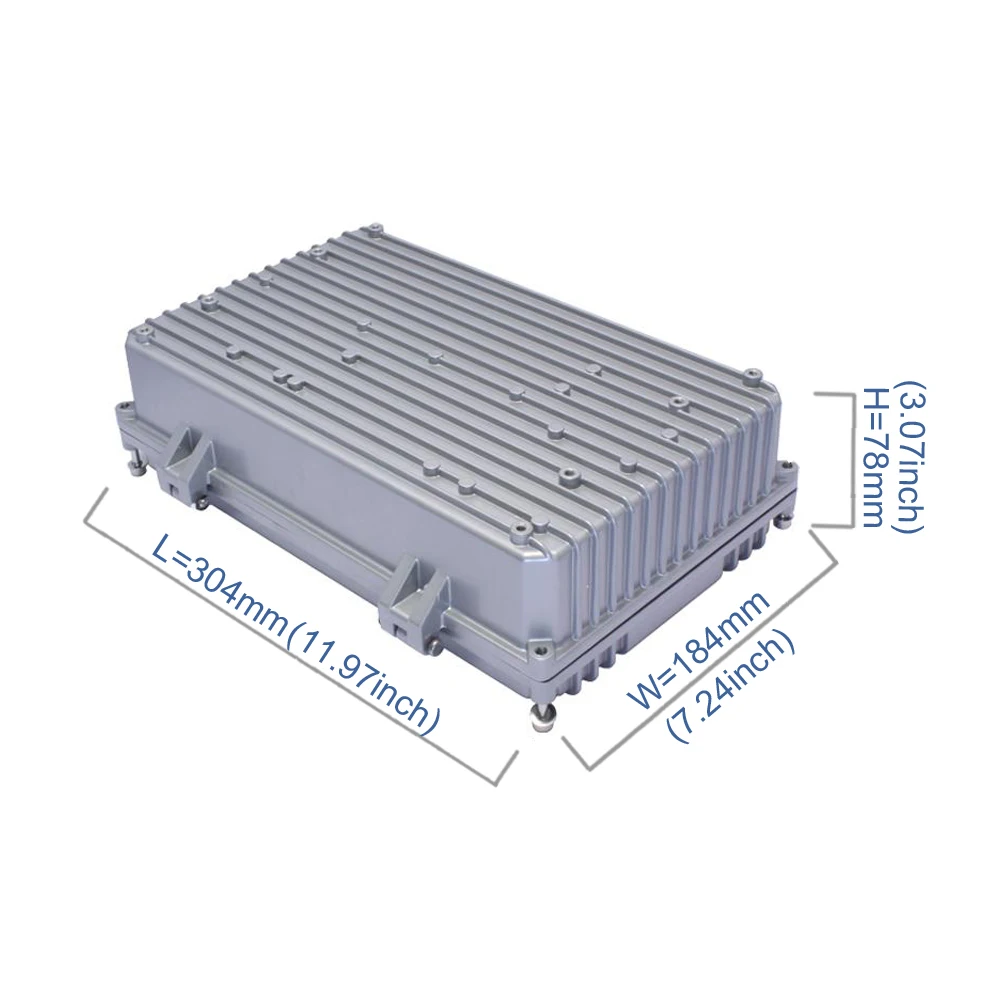 a pcs/lot 304*184*78mm CSCSD aluminum die casting enclosure box amplifier aluminum case waterproof box project enclosure