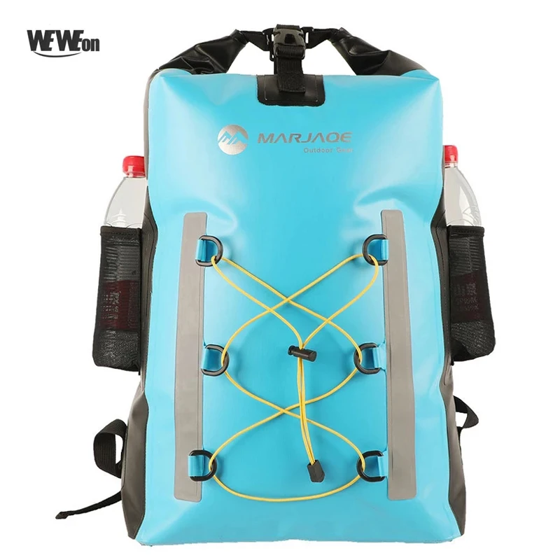 30L Waterproof Bag Diving Swimming Dry Backpack With Drawstring Large Multifunction PVC Kayaking Rafting Storage Pack
