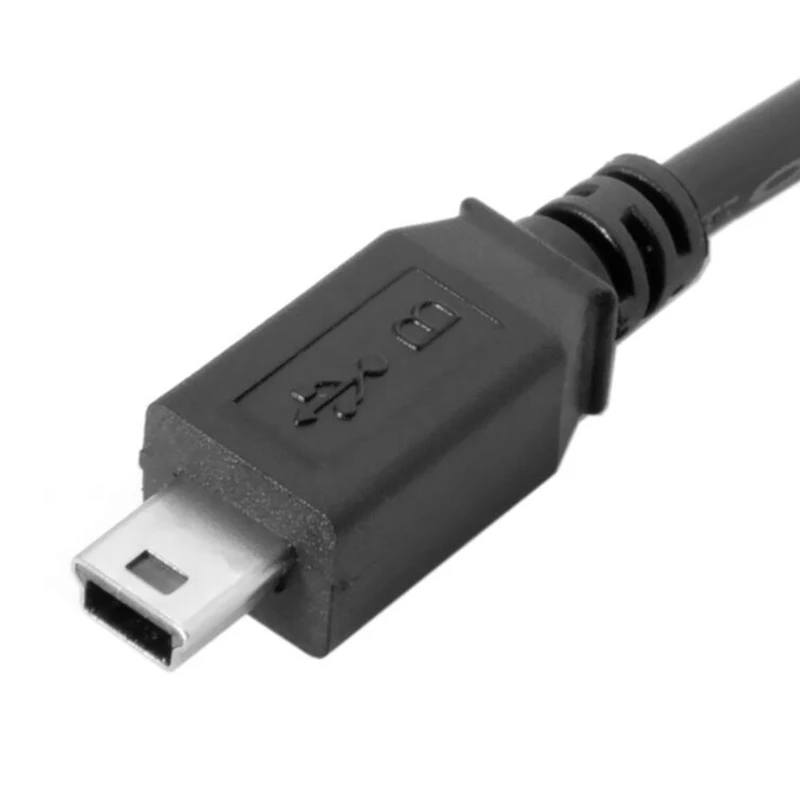 USB 2 0 mini usb 5 pin штекер гнездо Удлинительный адаптер Спиральный кабель 1 м