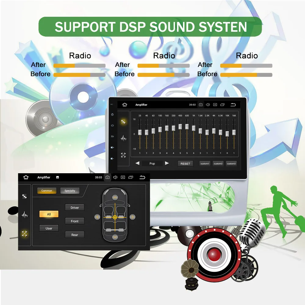 Bonroad 10," 2Din автомобильный DVD аудио плеер для фокуса 2005-2011 с gps, видео, Bluetooth, руль управления 4G Wifi