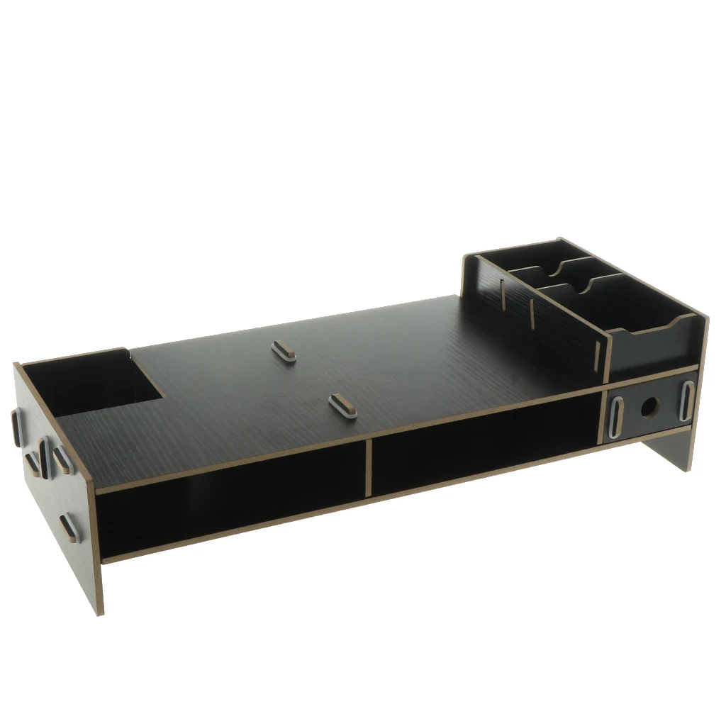 Laptop TV Stand Desktop Container Riser Printer Shelf Computer Laptop Desk Organizer Storage Organizer Office Desk