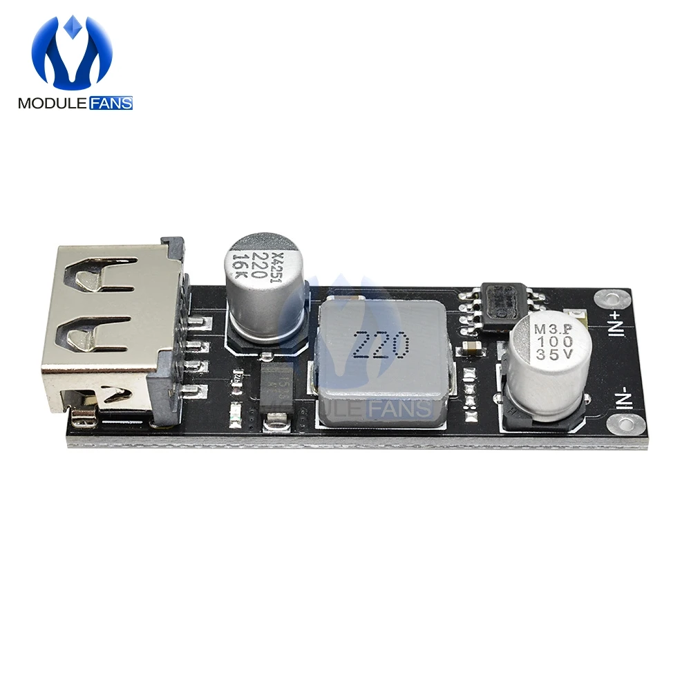 USB DC понижающий преобразователь для автомобильной зарядки модуль 8 В 32 до 5 3 А