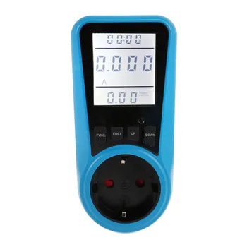 

German Backlight Power Metering Socket Electric Power Monitor Intelligent Billing Socket Electric Meter