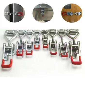 

Adjustable Cabinet Boxes Lever Handle Lock Hasp Toggle Latch Catch Toggle Clamp For Sliding Door Furniture Hardware