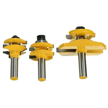 

Ogee Blade Router Bits Cutter 3Pcs 1/2inch Shank Rail & Stile Rotating