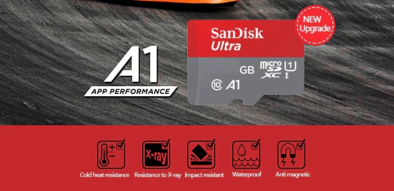 micro sd Memory Card Sandisk A1 TF card 1TB original 16G 32gb 64GB 128G 200G 256G 400G 512gb C10 U1 SDXC flashcard ultra adapter