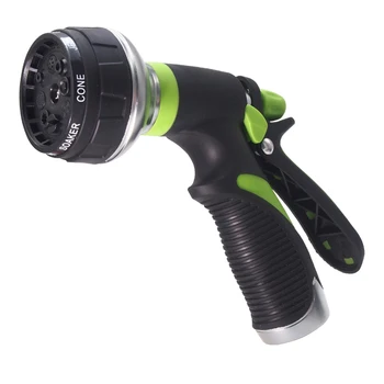 

Garden Hose Nozzle Heavy Duty 8 Adjustable Watering Patterns Water Hose Nozzle for Watering Cleaning 16X19X6cm TB Sale