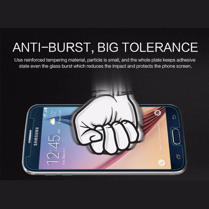 9H 2.5D Закаленное стекло для samsung Note 2 3 4 5 пленка Взрывозащищенная Защита экрана для samsung Galaxy S2 S3 S4 S5 S6 S7 пленка