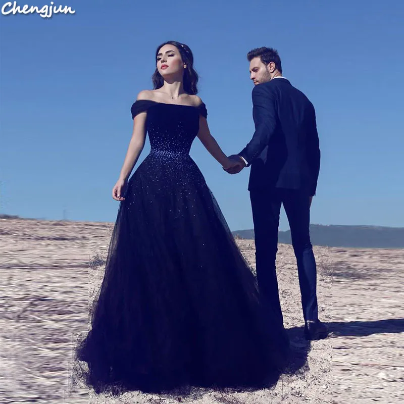 Chengjun оптовая продажа Турция темно синие элегантные сексуальные вечерние женские