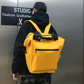 

Oxford backpack large capacity shoulder bag female simple portable travel bag male fashion rusksack BM01-BP-drstss