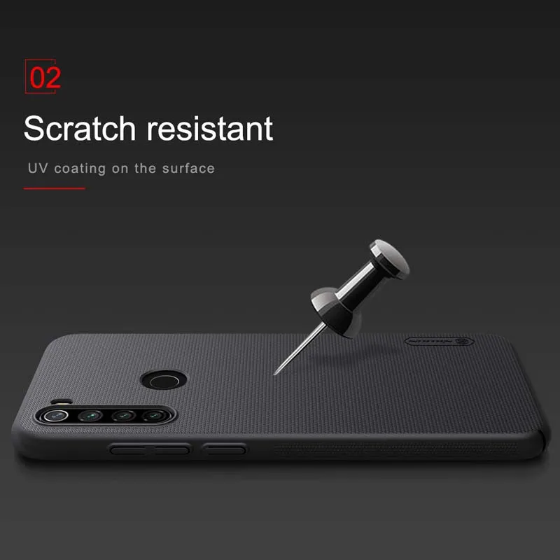 Для Xiaomi Redmi Note 8T чехол для телефона Nillkin супер матовый жесткий защитный чехол для Redmi Note 8T чехол Capa
