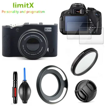 

Full Protect Kit Screen Protector Camera case cover UV Filter Lens hood Cap Air Blower for Fujifilm X-A5 XA5 X-A20 XA20 15-45mm
