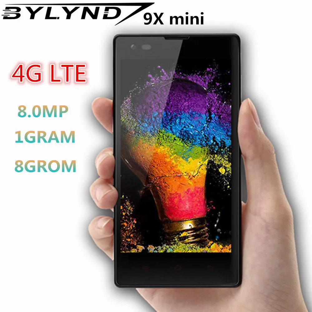 9X мини 4G LTE смартфоны 1G ram + 8G rom четырехъядерный Android Мобильные телефоны 2MP 8MP