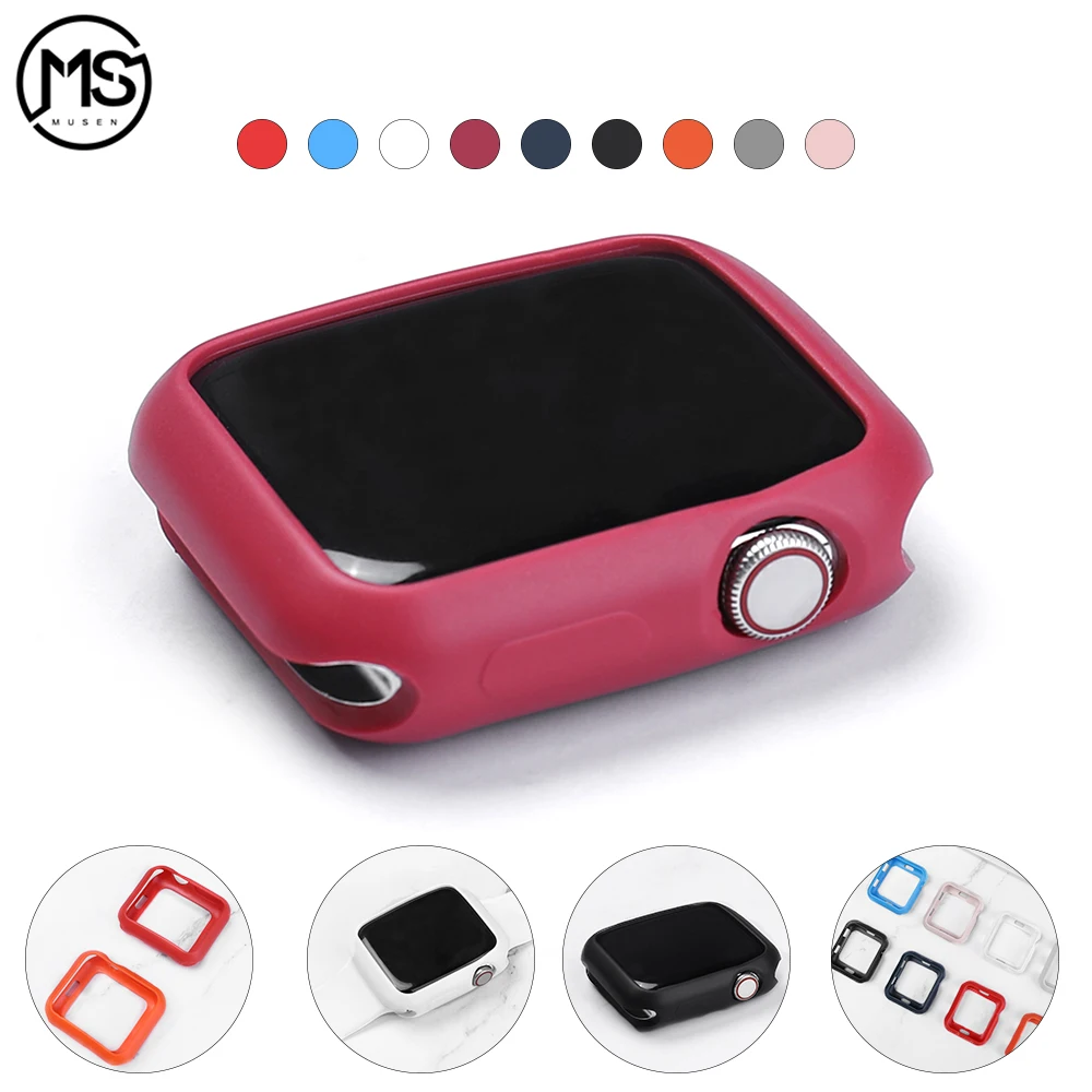 Soft Silicone Case for Apple Watch 5 4 3 2 1series 38MM 42MM Protective Shell Bumper 1