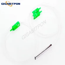 

0.9mm 1M steel tube mini PLC barrier-free splitter with SC/APC connector 1.5m long steel tube splitter with connection coupler