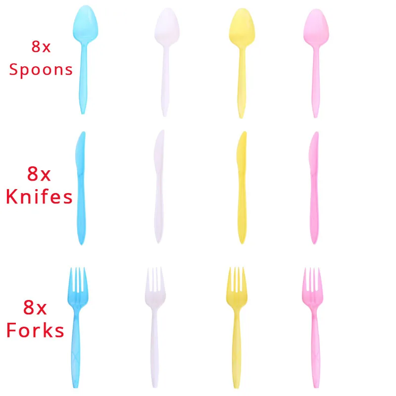 24pcs tableware Joy-Enlife пончик баннер бумажный стаканчик салфетки тарелки с днем рождения Юбилей ребенок душ конфеты украшение для бара и вечеринки пончик Вечерние - Цвет: 24pcs tableware