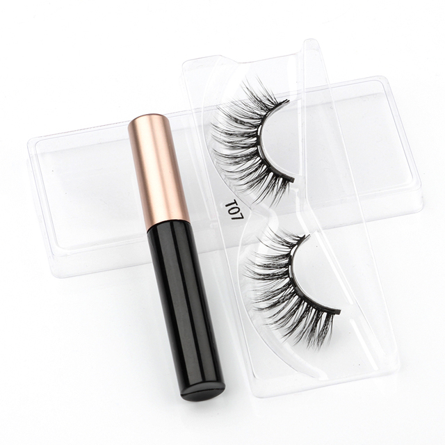 Eyelashes 3D Mink Eyelashes Magnetic Eyeliner Magnetic 3D Lash Short False Lashes Lasting Handmade Eyelash Makeup Tools